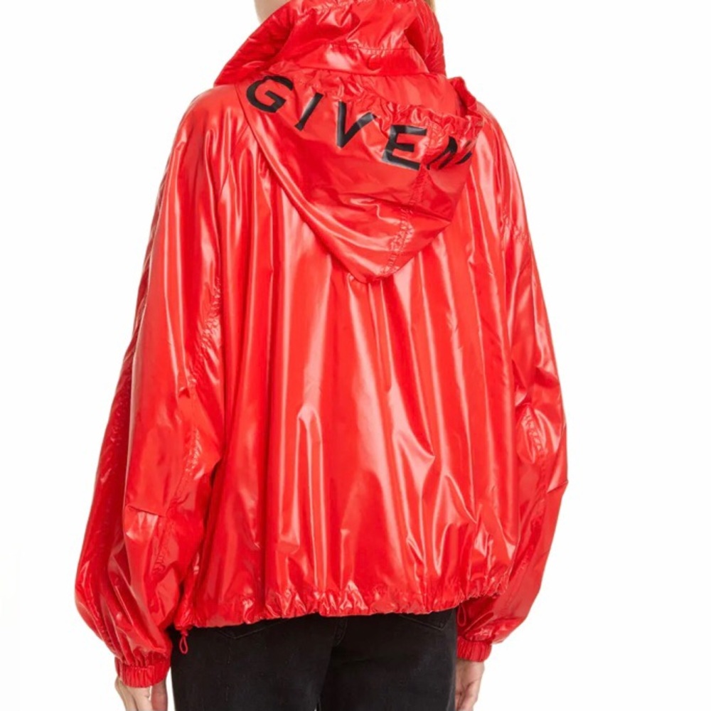 Givenchy Shiny Logo Nylon Windbreaker - Picture 1 of 16